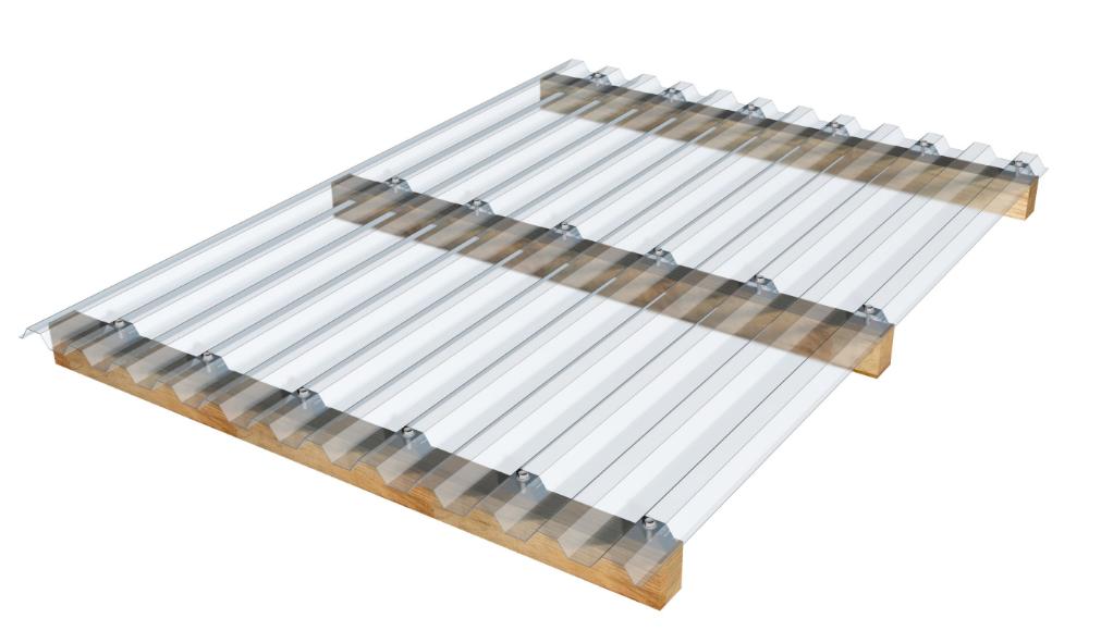Application example corrugated and trapezoidal sheets