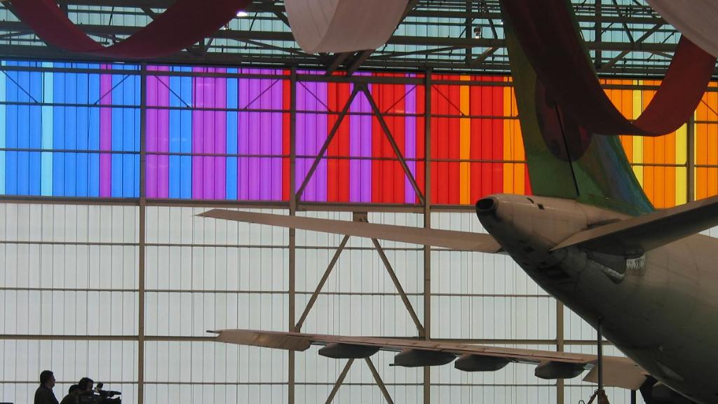 Home Colored Lighting Elements MRO Hangar
